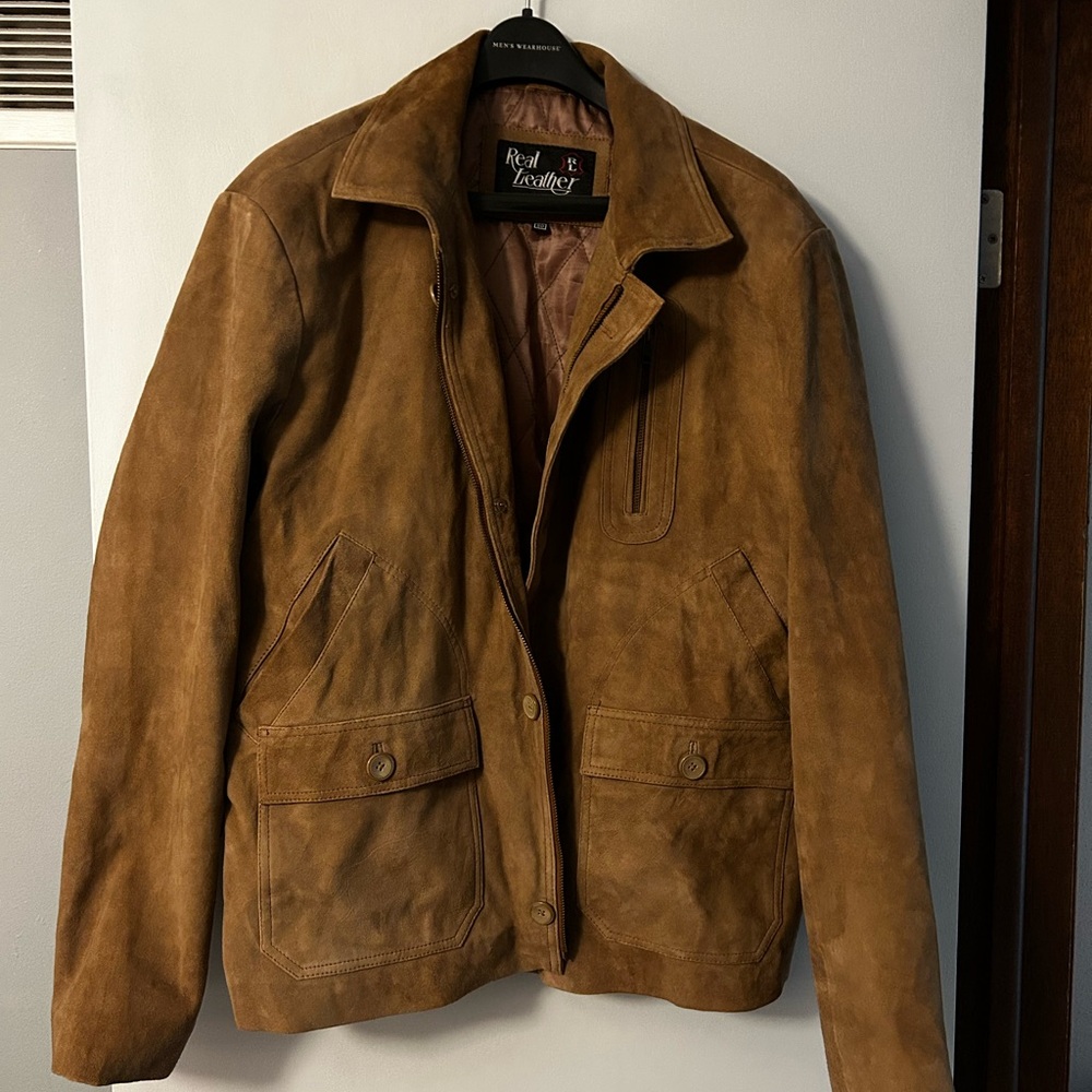 Real Leather Men's Brown Jacket